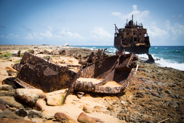 Shipwreck on Klein Curacao